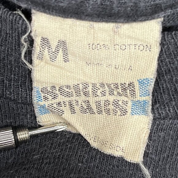 Vintage 1982 Krokus One Vice at a Time World Vice Tour Black T-Shirt Size Medium - Picture 3 of 6